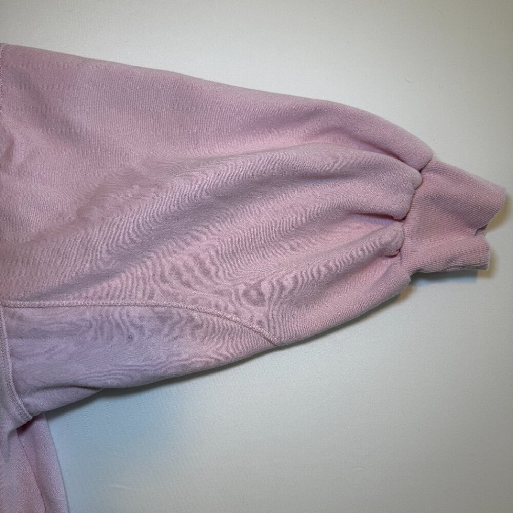 JUDITH MARCH Happy Smiley Face Pink Oversized Sweatshirt Medium - Picture 7 of 10